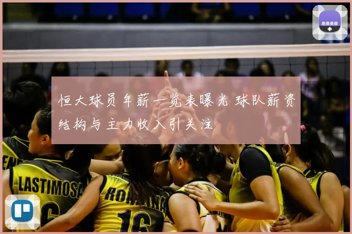 恒大球员年薪一览表曝光 球队薪资结构与主力收入引关注